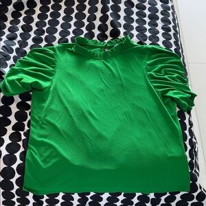 CeCe Vibrant Green Ruffled women’s blouse XL